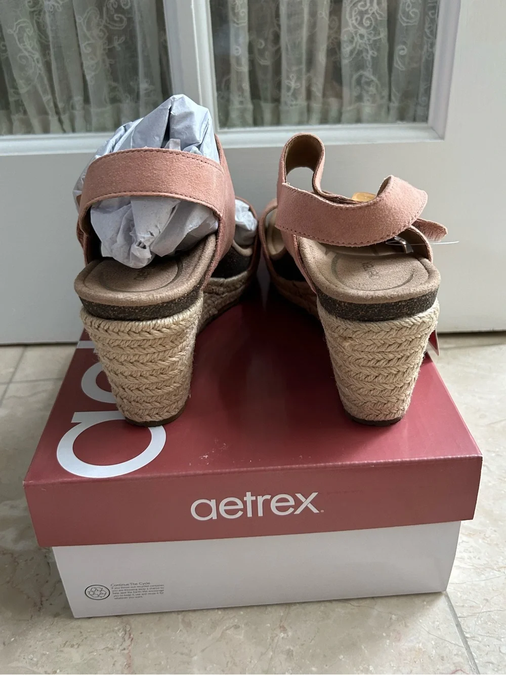 Aetrex Ashley Wedge Sandals